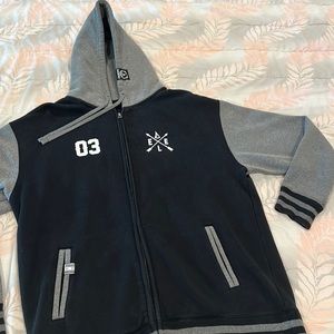 Elevated clothing zip sweatshirt